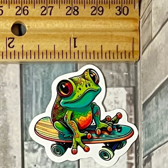 🌀10/$10🌀 Psychedelic Frog Waterproof Sticker Decal - Picture 1 of 1